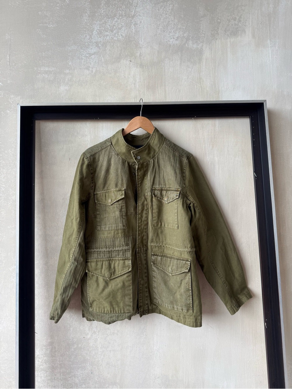 Lucky Brand Olive Green Military Field Jacket